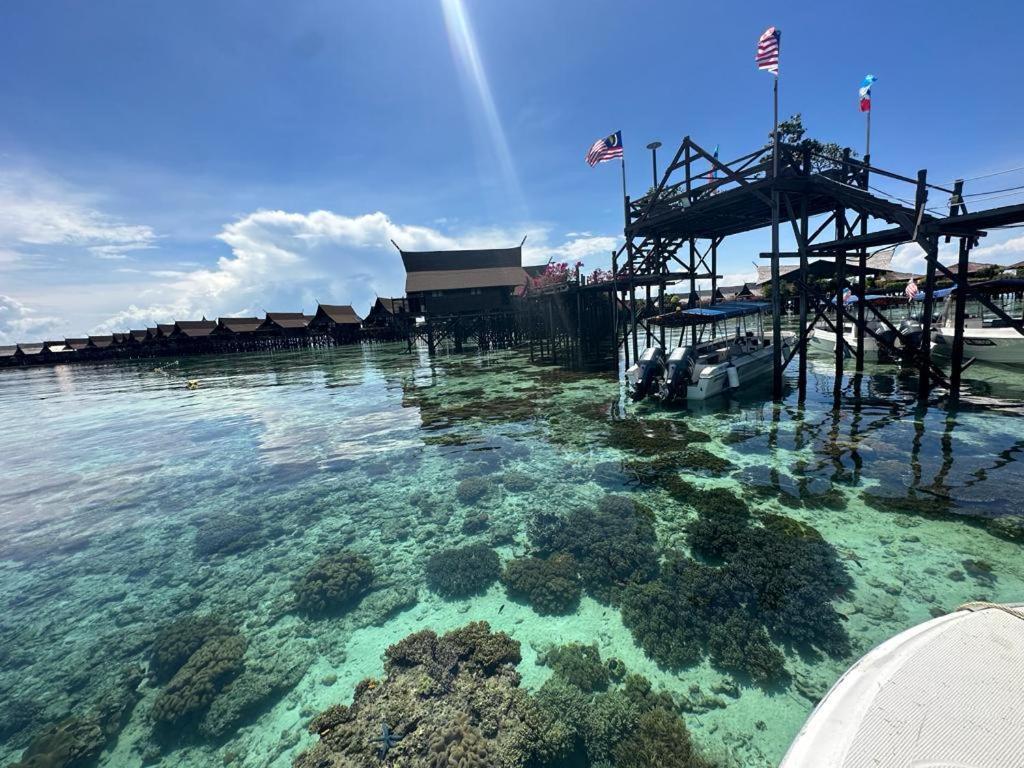 Mabul Backpackers Lejlighed Mabul Island Eksteriør billede